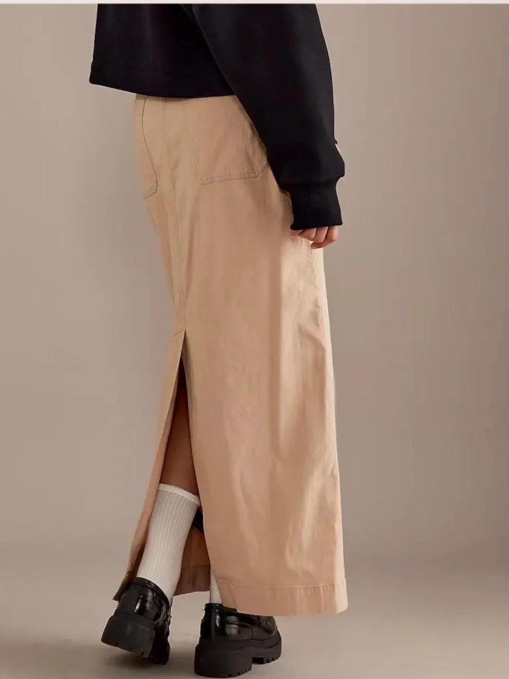 Maeve by Anthropologie Colette Linen Blend Maxi Skirt